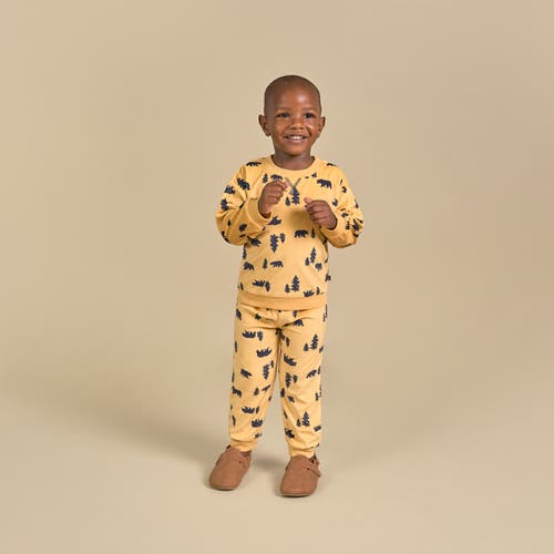 Modern Moments™ By Gerber Fleece Pajama Top & Pant Set In Yellow Forest