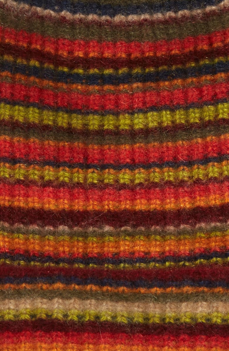 The Elder Statesman Watchman Vista Stripe Cashmere Beanie, Alternate, color, 