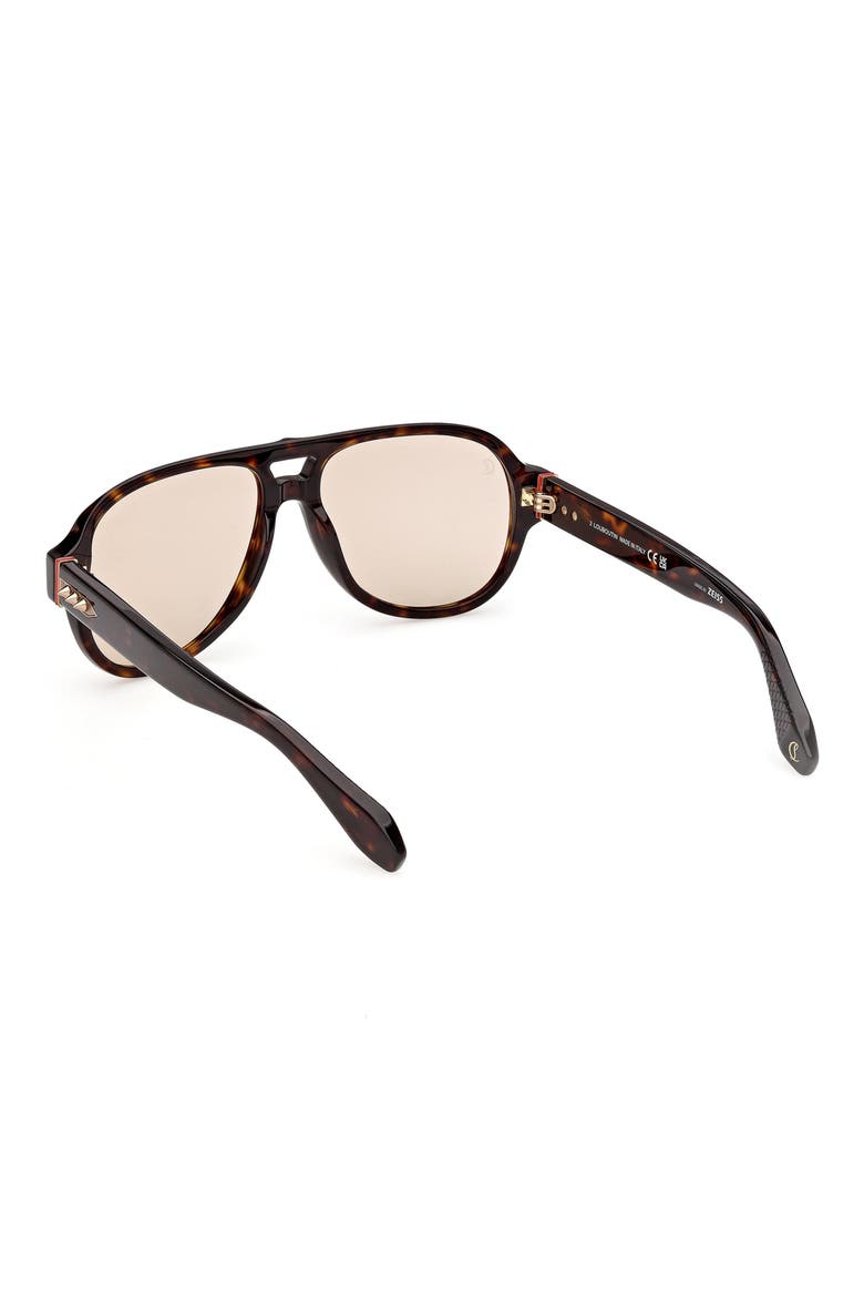 58mm Pilot Sunglasses, Alternate, color, DARK HAVANA / SAND