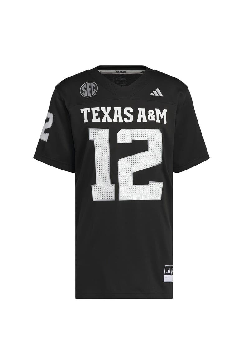 Men's adidas  Black Texas A&M Aggies Alternate Premier Strategy Jersey, Main, color, Black