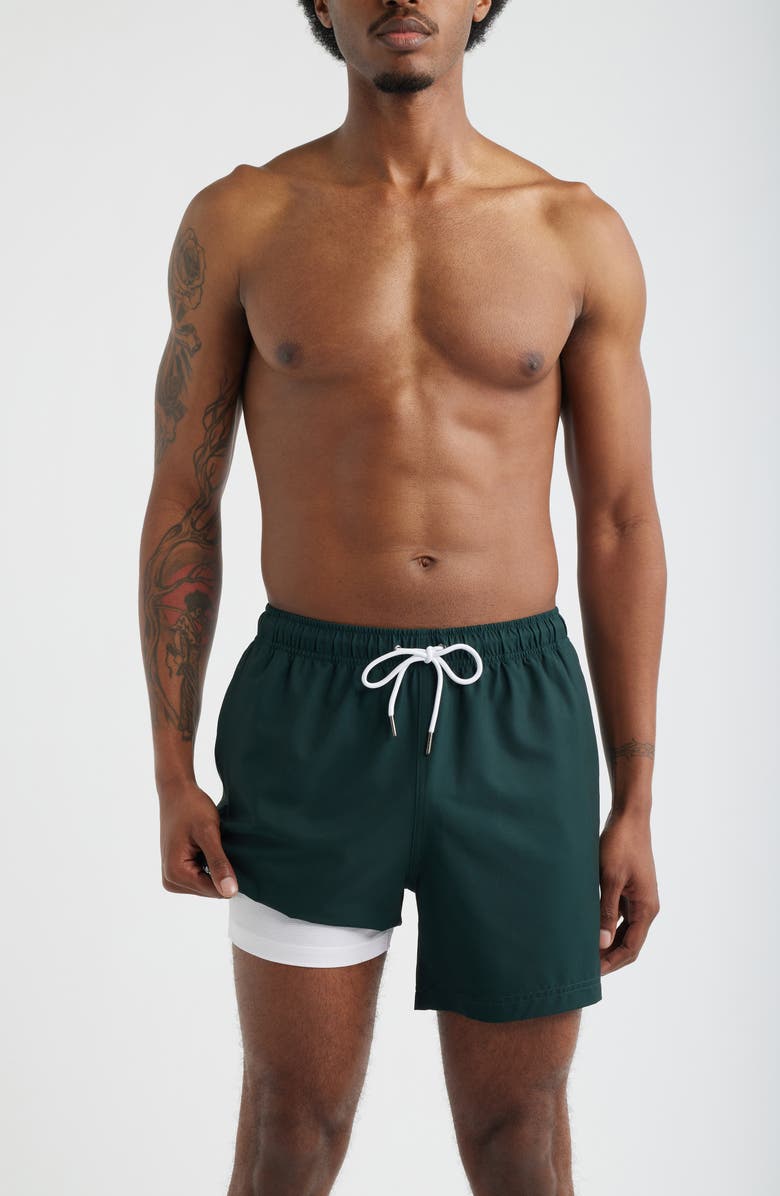MAVRANS Clubhouse Swim Trunks, Alternate, color, Green