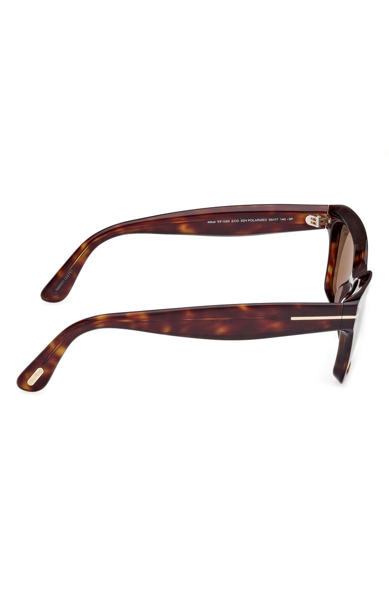 TOM FORD Mikel 54mm Polarized Square Sunglasses, Alternate, color,
