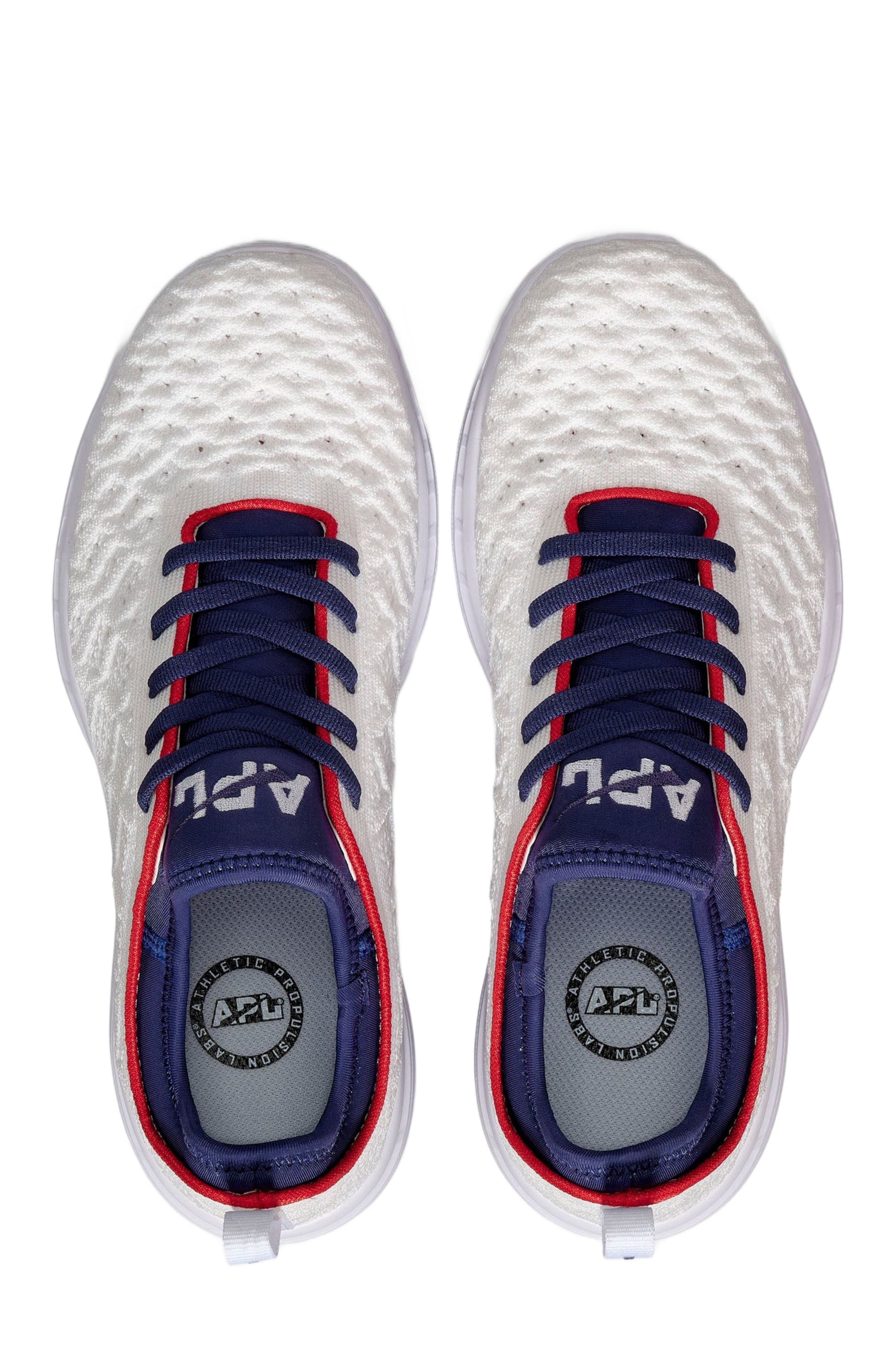 Women's TechLoom Phantom Sneakers, Alternate, color, White / Royal Navy / Red