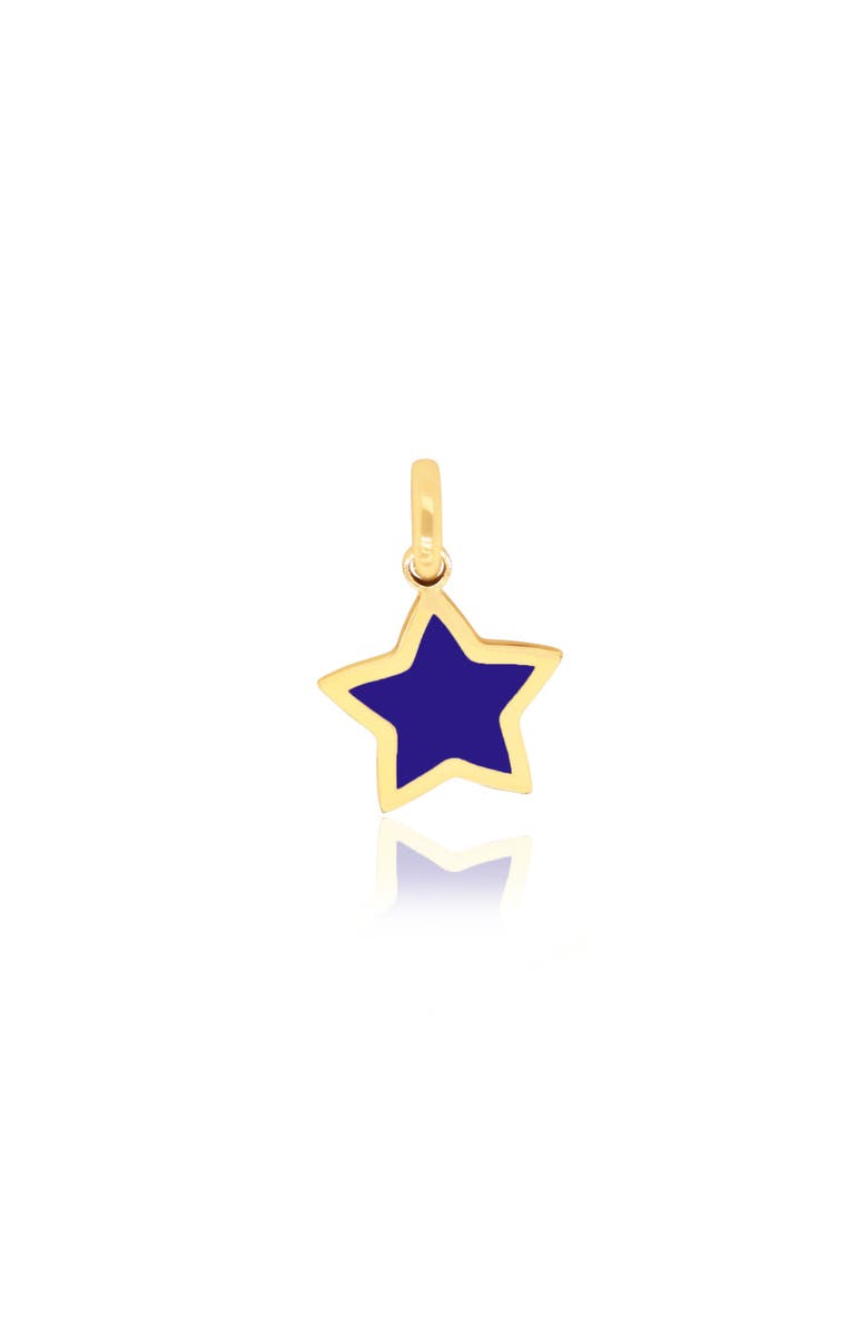 The Lovery Fine Jewelry Lapis Star Charm, Main, color, Lapis