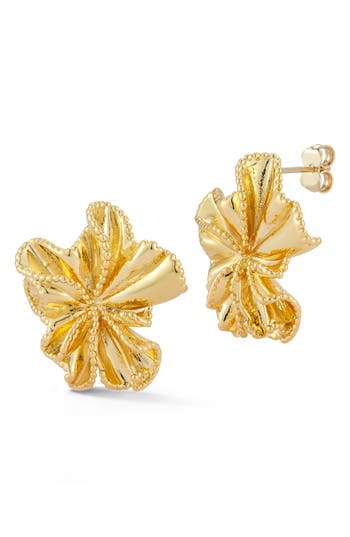 Chloe & Madison Chloe And Madison Flower Stud Earrings