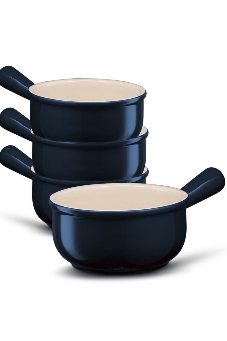 French Onion Soup Crocks - Set of 4, Main, color, Navy