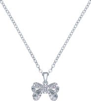 Ted Baker Crestra Crystal Petite Bow Pendant Necklace