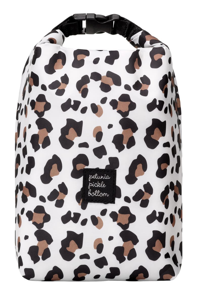 Sip Double Bottle Snack Pouch Kit, Main, color, LEOPARD