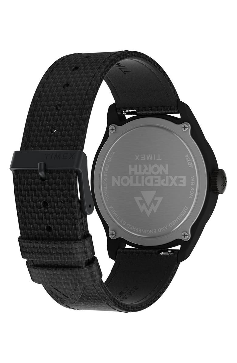 Timex<sup>®</sup> Expedition North<sup>®</sup> Traprock Recycled Textile Strap Watch, 43mm, Alternate, color,