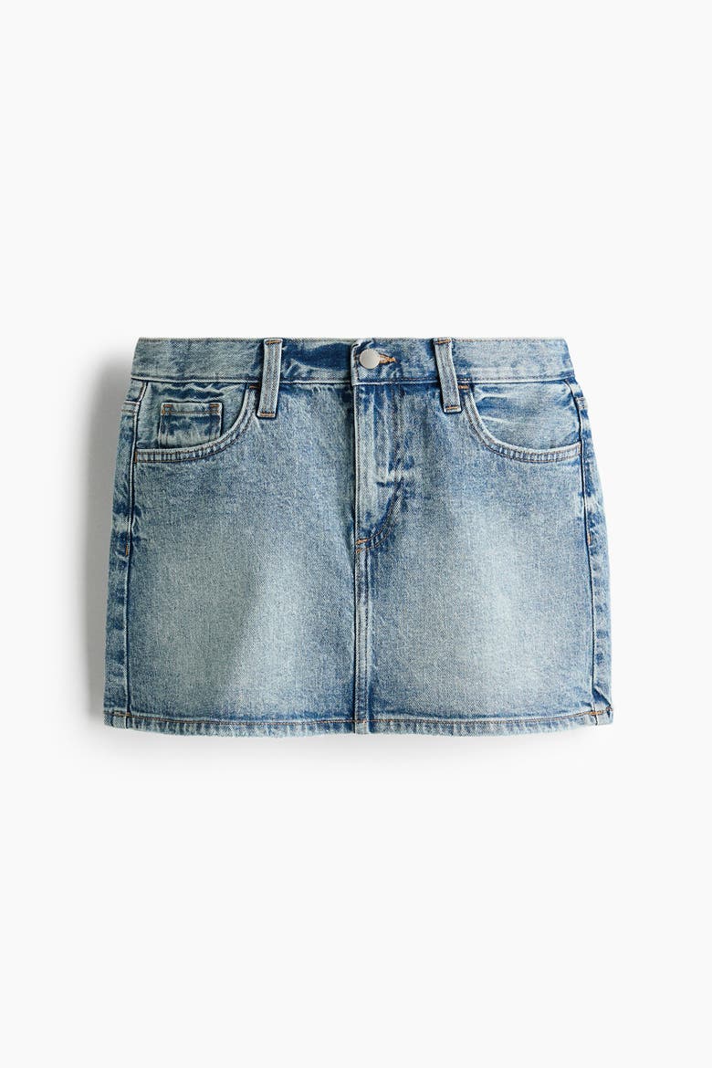 Mini Skirt, Alternate, color, Denim blue
