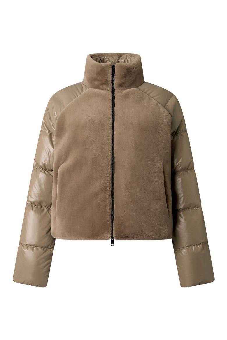 Queens Mix Media 800 Fill Power Down Jacket, Alternate, color, ASHEN 1968