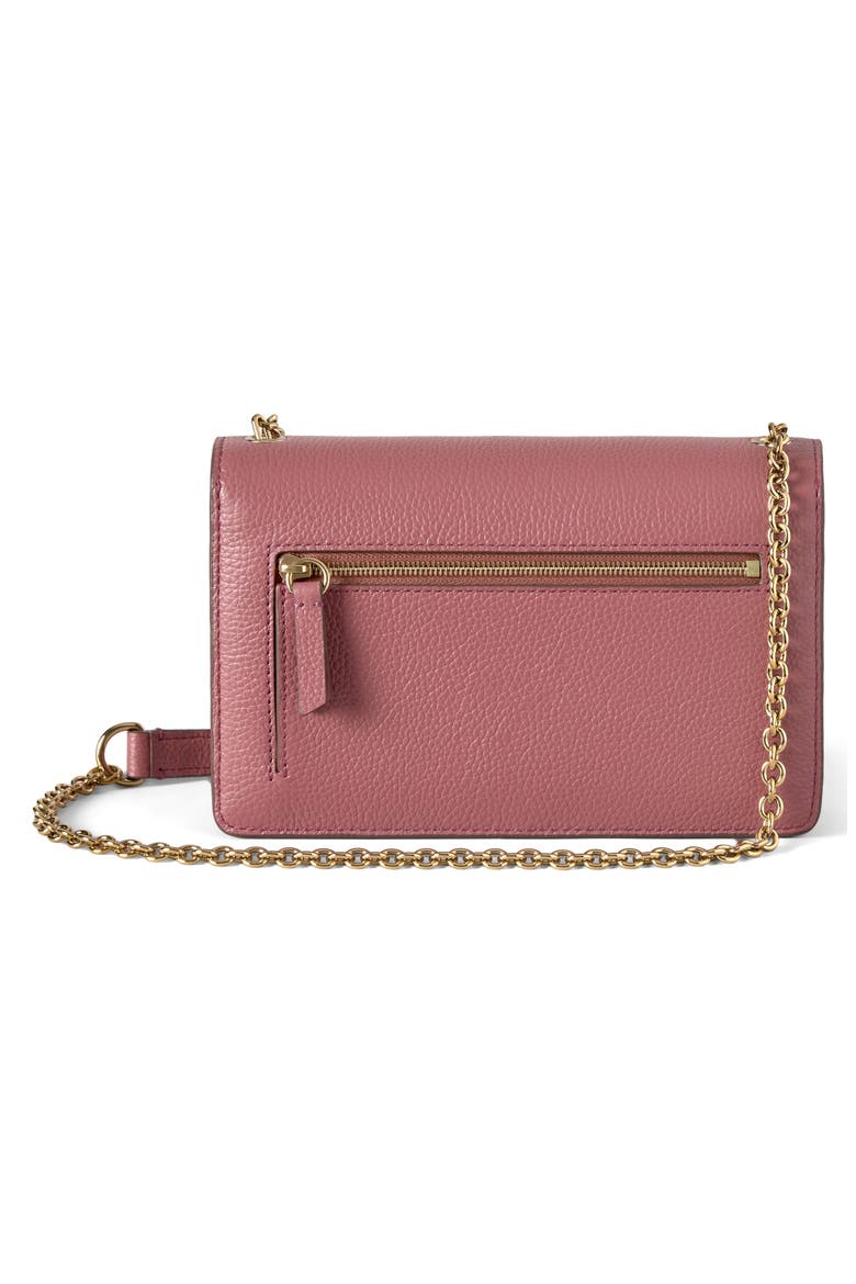 Small Darley Leather Clutch, Alternate, color, PINK SCRUMPY