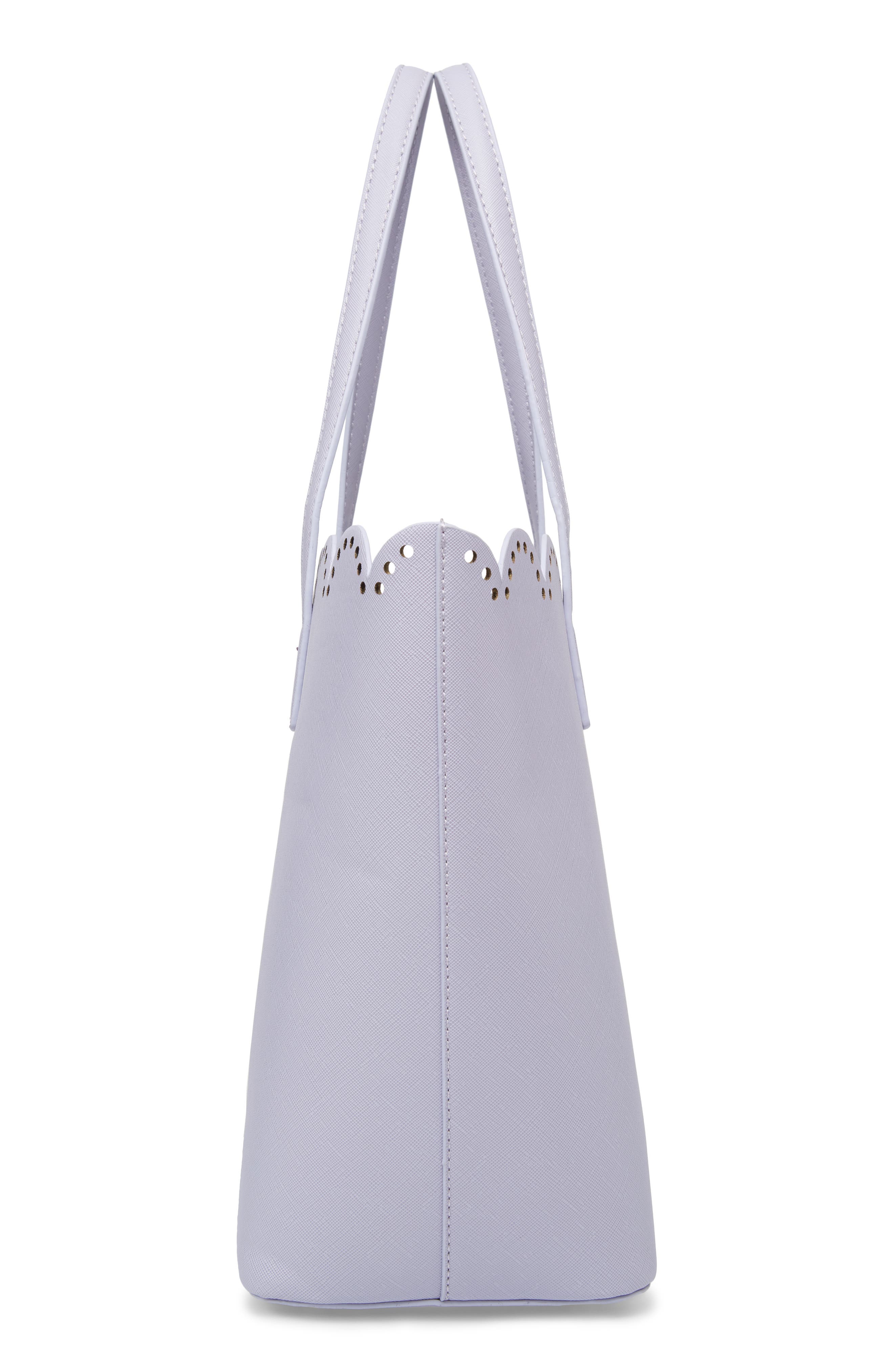 BP. Scalloped Faux Leather Tote, Alternate, color, 