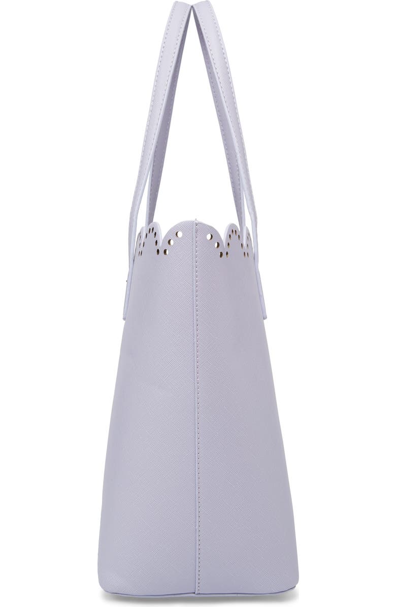 BP. Scalloped Faux Leather Tote, Alternate, color,