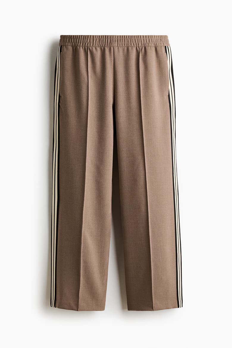 Relaxed-fit Pants, Alternate, color, Light brown/striped
