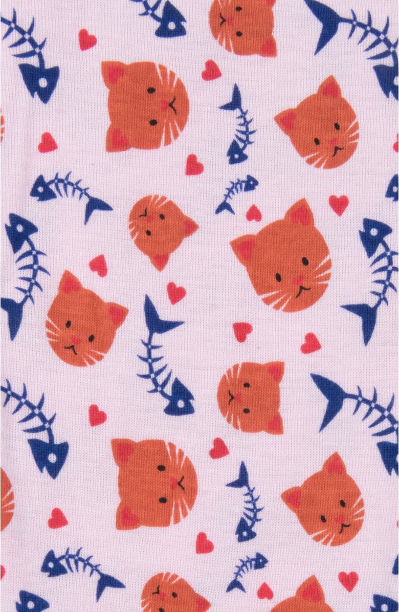 Leveret Girls Matching Doll Printed Cotton Pajamas, Animal & Seasonal Prints, Alternate, color, Kitten