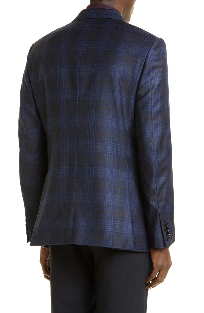 ZEGNA Milano Easy Plaid Wool Sport Coat, Alternate, color, 