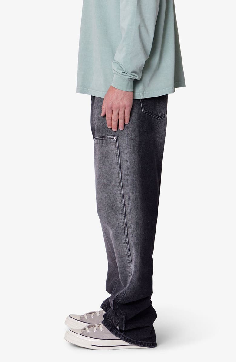 mnml West Double Knee Jeans, Alternate, color, Black