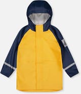 Deux par Deux Rain Hooded Reflective Sleeve Jacket