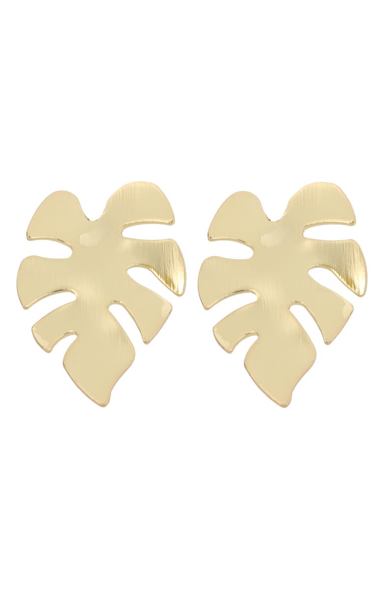 Panacea Palm Drop Earrings, Main, color, 