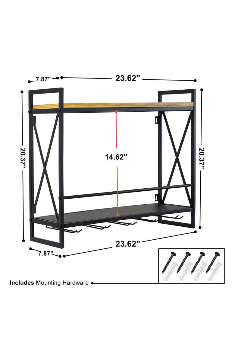 SORBUS Wine Bottle & Stemware Rack Holder, Alternate, color, 
