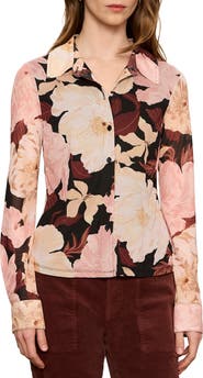 Sanctuary Mesh Button-Down Shirt