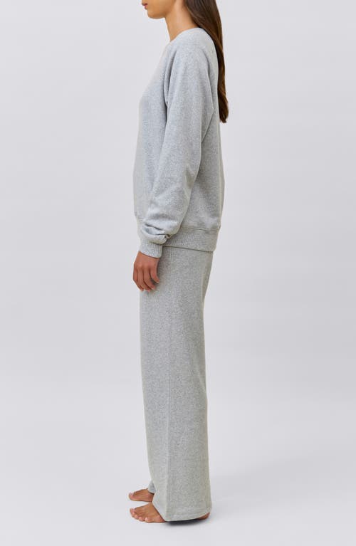 Papinelle So Soft Fleecy Organic Cotton Lounge Set In Gray