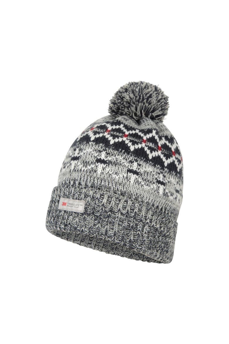 Fair Isle Thinsulate Beanie, Alternate, color, Navy