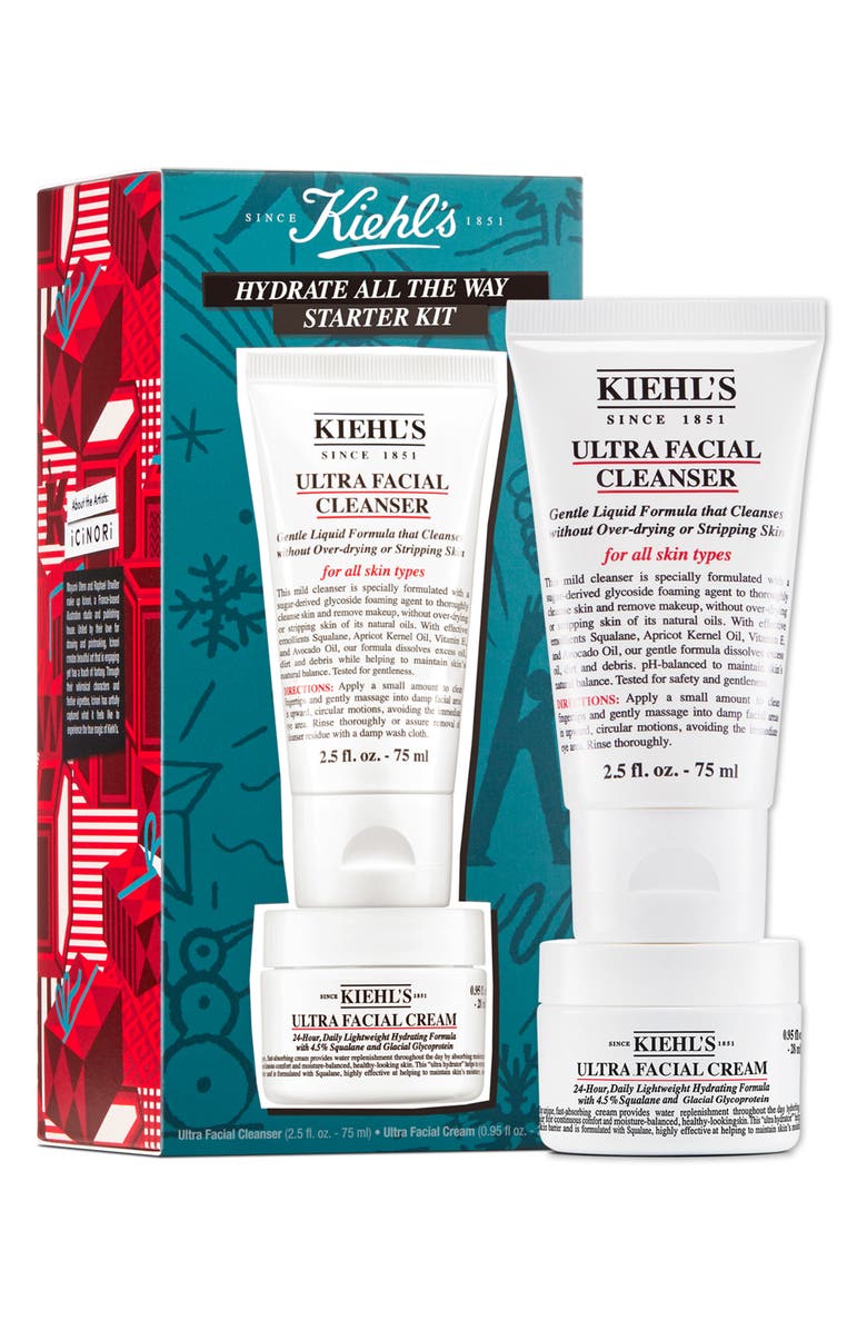 Kiehl's Since 1851 Hydrate All The Way Set $39 Value, Main, color, 