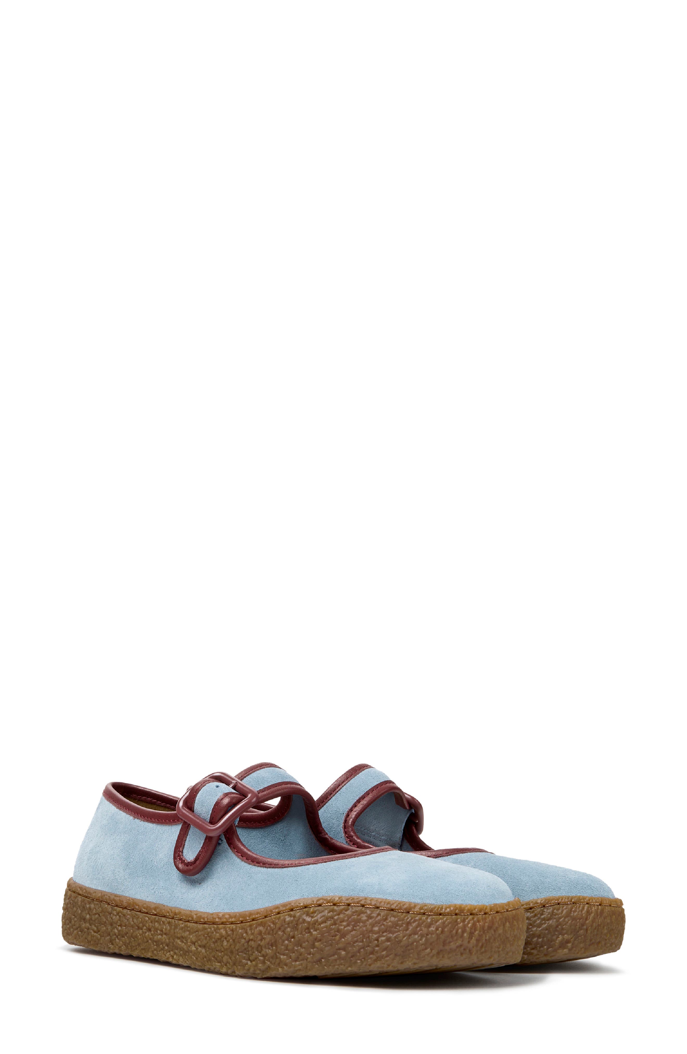 Peu Terreno Mary Jane Flat, Main, color, LIGHT/ PASTEL BLUE