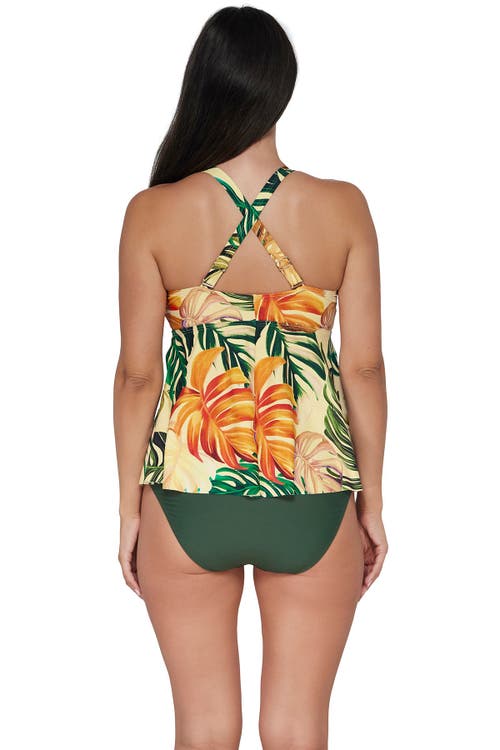 Sunsets Escape Marin Tankini In Amber Oasis