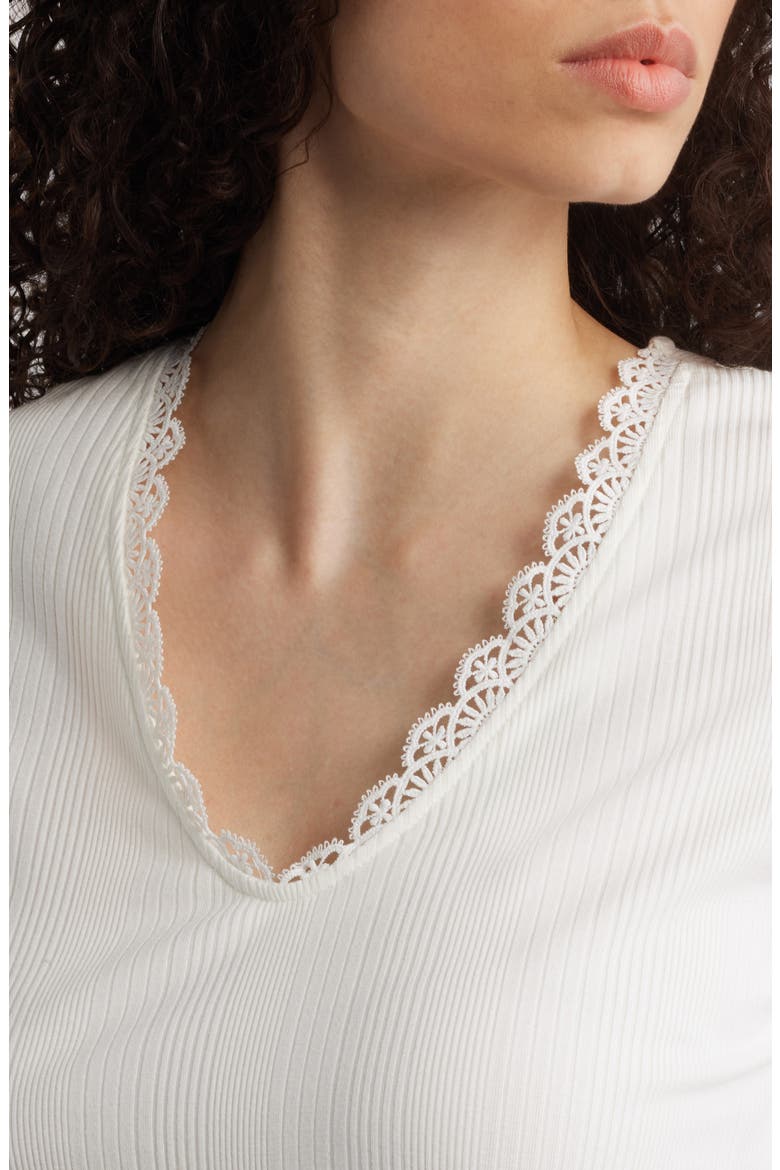 Variegated Rib Knit Top, Alternate, color, OFF WHITE