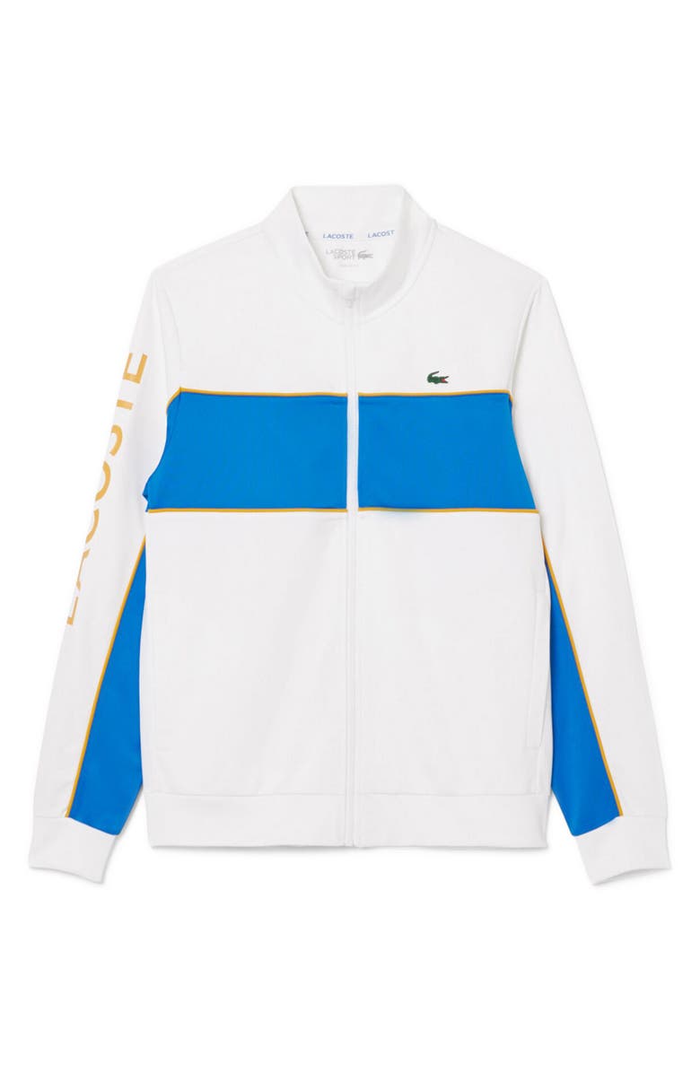 Lacoste Classic Fit Colorblock Zip Jacket, Alternate, color, 