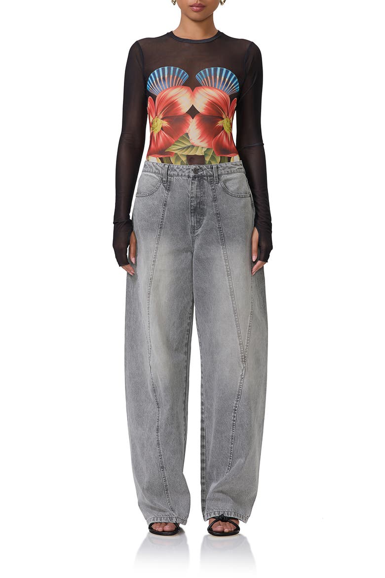 Archer Loose Fit Jeans, Alternate, color, SMOKE GREY WASH