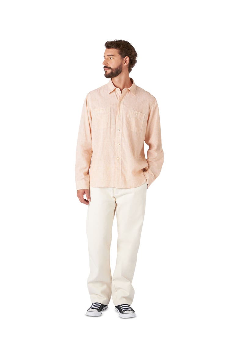 Work Cotton Shirt, Alternate, color, YELLOW