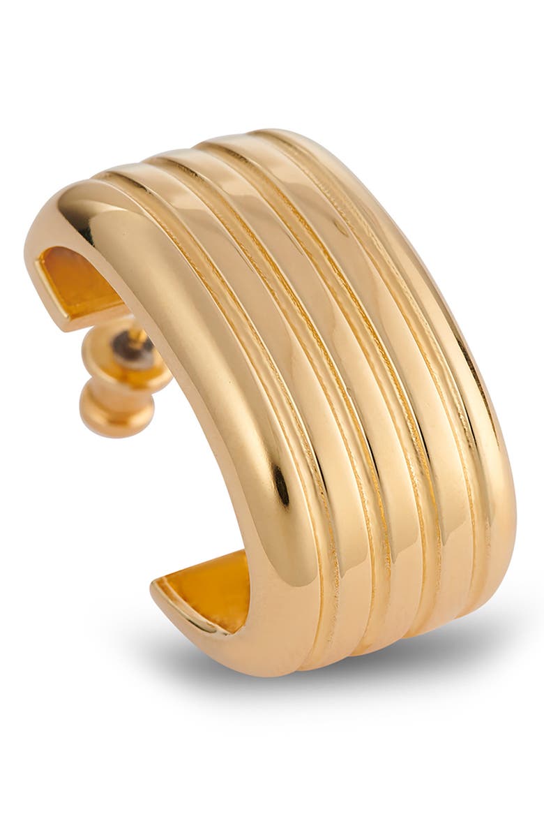 IVI Los Angeles Signore Oval Hoop Earrings, Alternate, color, Yellow Gold