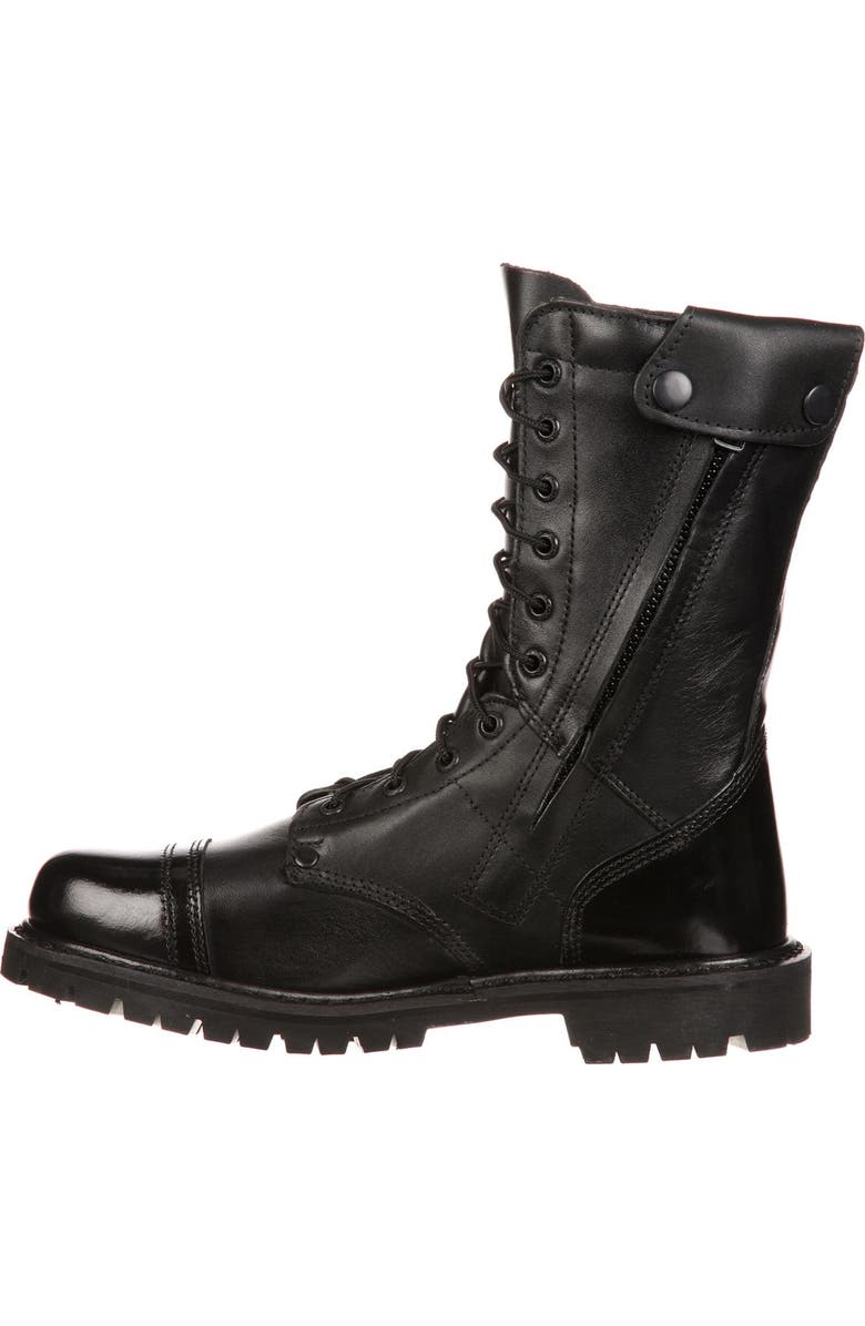 Rocky Side Zipper Jump Boot, Alternate, color, Black
