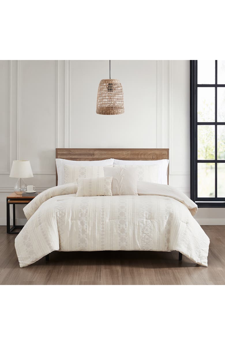 Modern Threads Marcy 5-Piece Comforter Set, Alternate, color, Ivory Sandstone