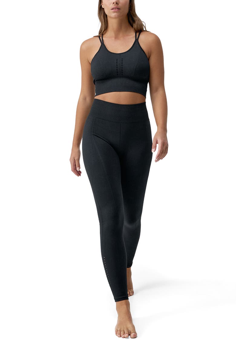 India Seamless High Rise Sport Legging, Alternate, color, Black