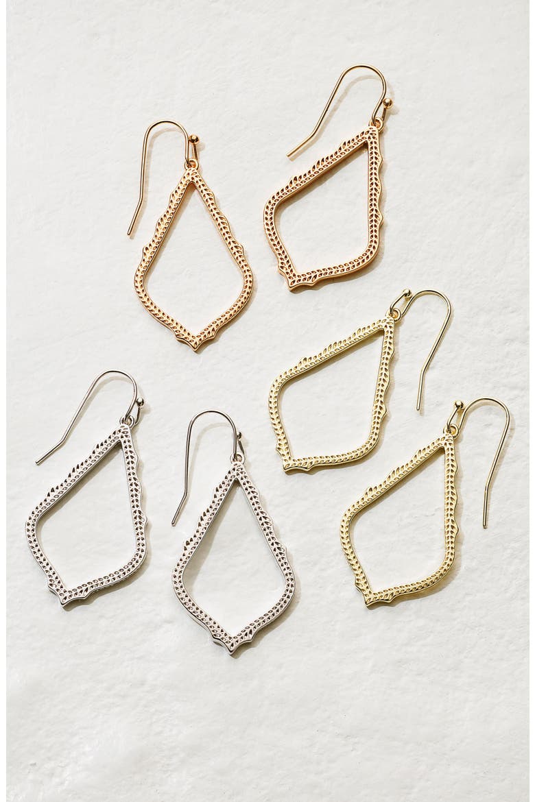 Sophia Drop Earrings, Alternate, color, SILVER