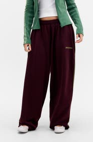 Iets Frans Harri Cotton Fleece Wide Leg Sweatpants