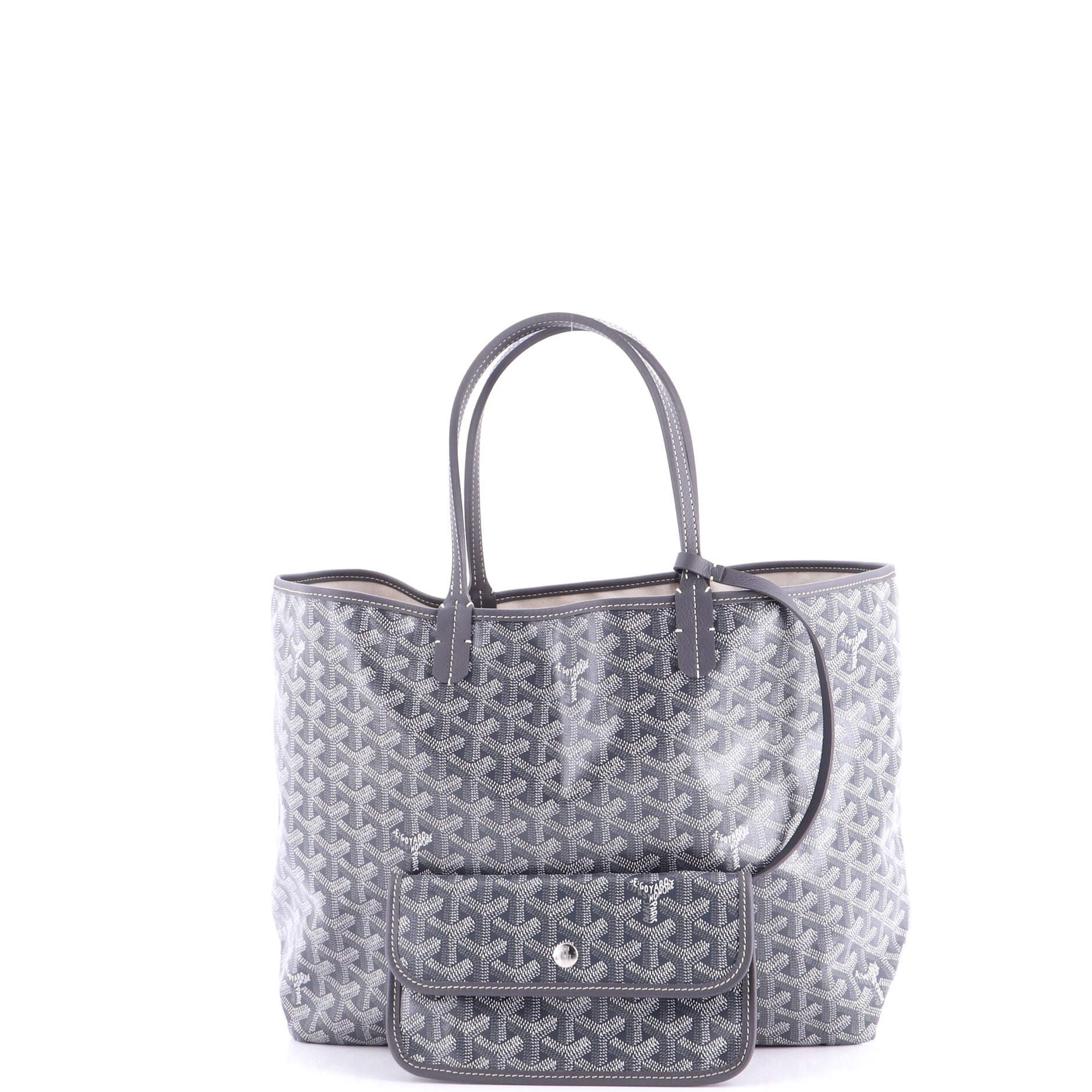 Pre-Owned Goyard Saint Louis Tote Coated Canvas PM, Alternate, color, Gray