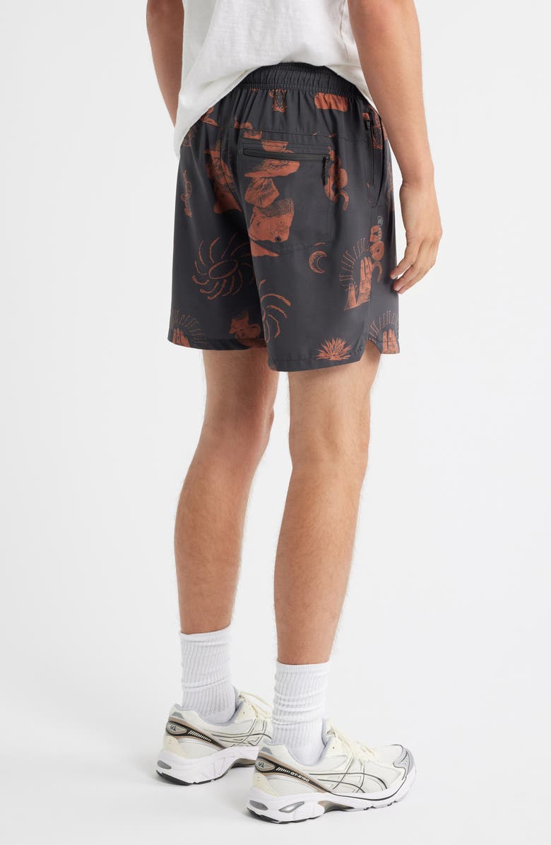 Roark Serrano 7 Drawstring Shorts, Alternate, color, Onyx