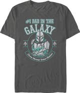 Star Wars: The Mandalorian Men's Star Wars The Mandalorian Some Dads Wear Beskar Graphic T-Shirt
