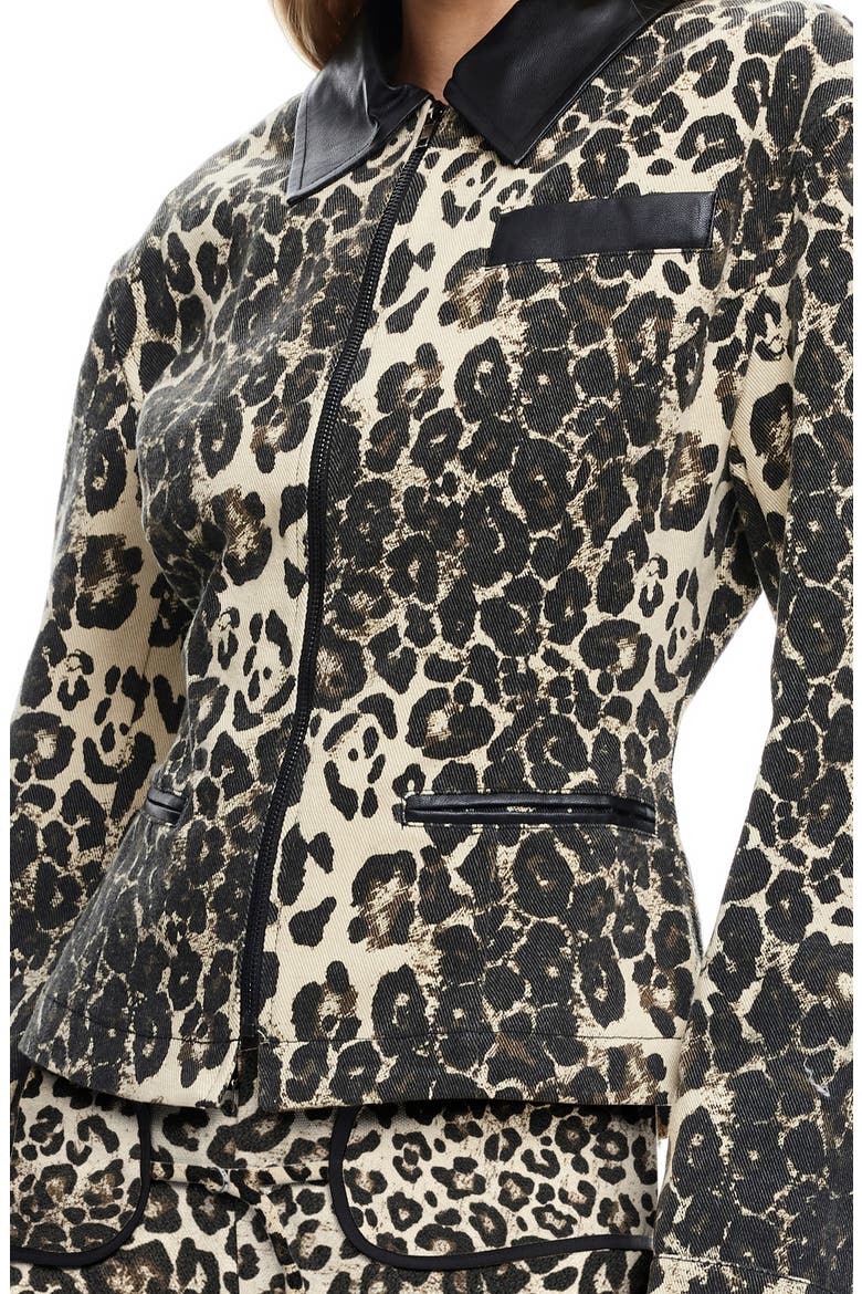 Soho Leopard Print Jacket, Alternate, color, LEOPARD