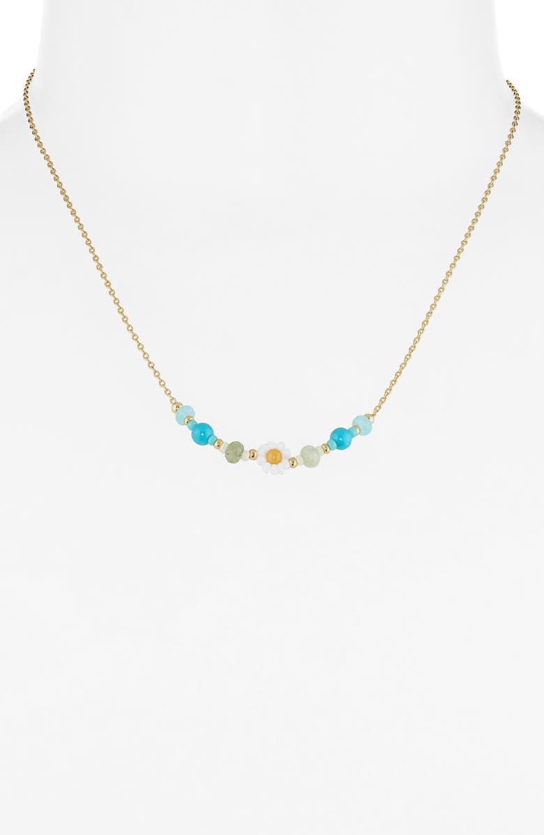 Estella Bartlett Daisy Chain Necklace, Alternate, color, Gold