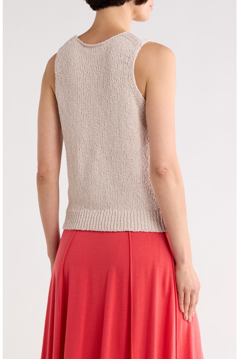 Scoop Neck Sweater Tank, Alternate, color, PEARL