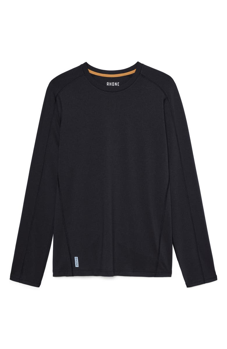 Rhone Invictus Long Sleeve Training T-Shirt, Alternate, color, Black