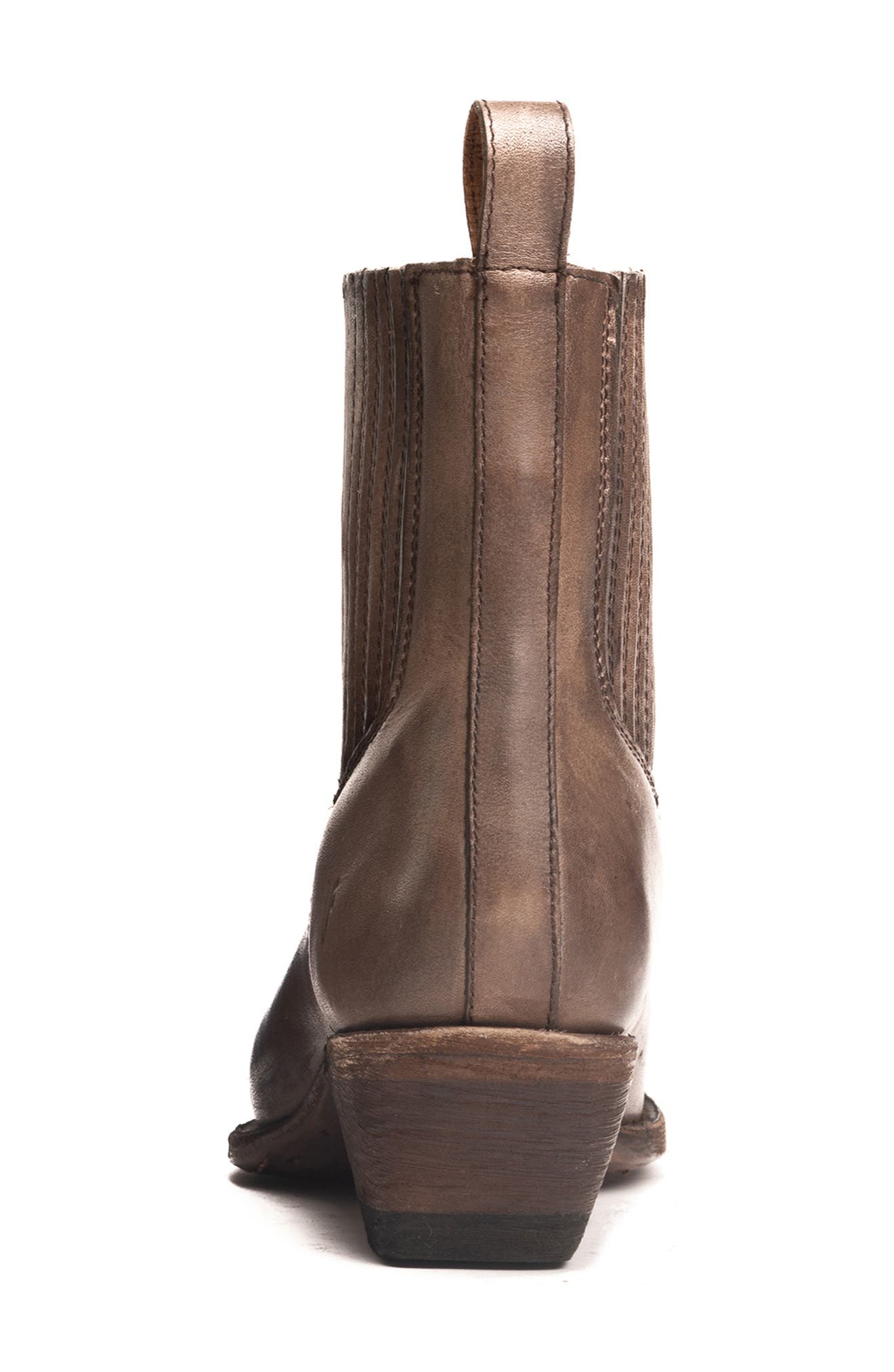 Frye Sacha Western Chelsea Boot, Alternate, color, Stone