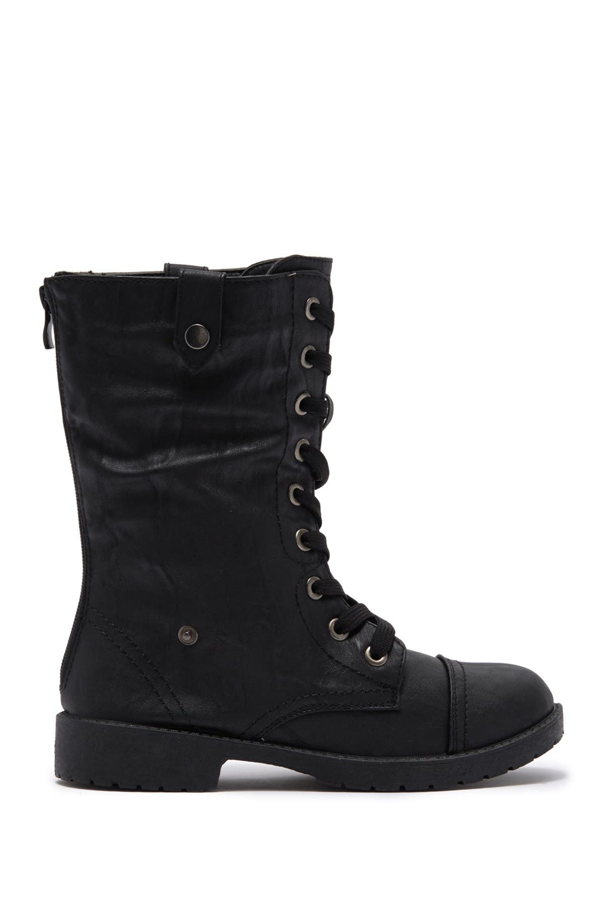 WANTED FOOTWEAR Combat Boot With Fold Down Side, Alternate, color, 